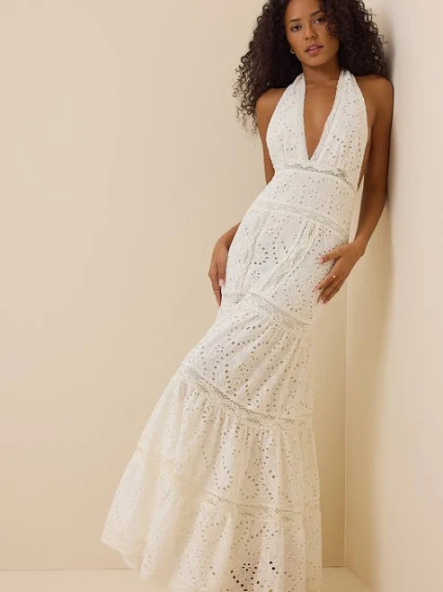 Altar'd State Sierra Eyelet Maxi Dress