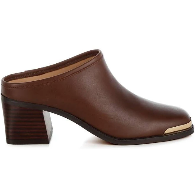 rag & Co Women's Bottani Genuine Leather Slip-On Mules