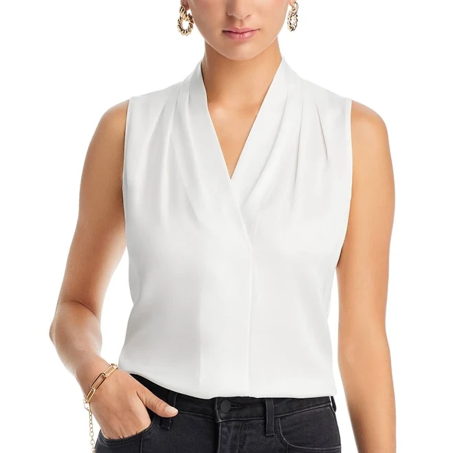 Kobi Halperin Women's 'Mila' Sleeveless Stretch Silk Blouse