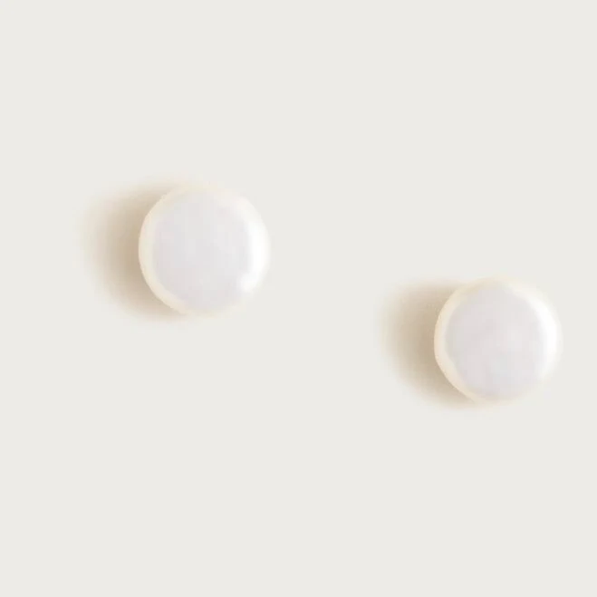 J.Crew Women's Freshwater Pearl Stud Earrings
