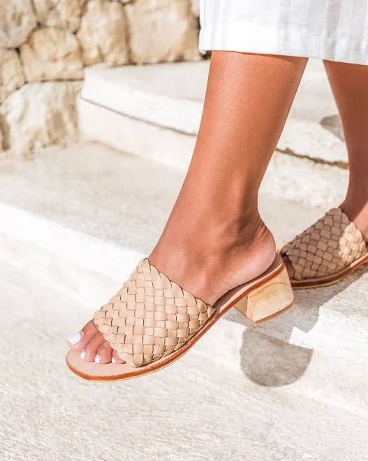Santorini Woven Mule