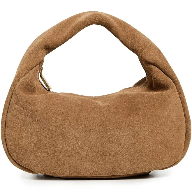 Dolce Vita Frankie Suede Moon Shaped Handbag