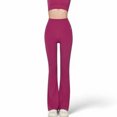 Anna-Kaci Active Women's High-Waist Flared Stretch Leggings