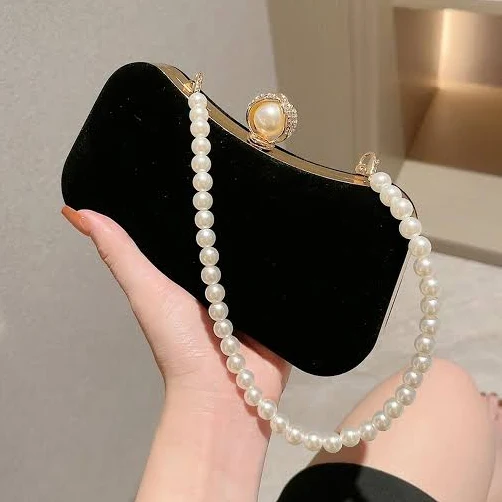 Duntery Vintage Velvet Clutch Bag