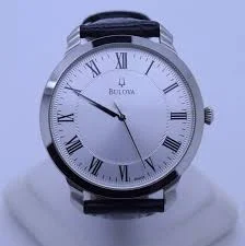 Men's Bulova Leather Watch 96A133