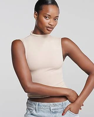 Express Women's High Compression Mock Neck Tank Top