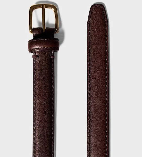 Aritzia Essential Slim Leather Belt