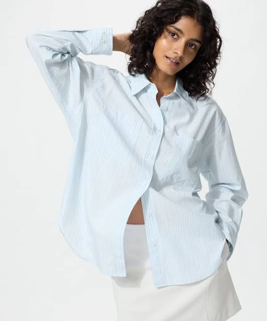 UNIQLO Women's Oversized Cotton Shirt