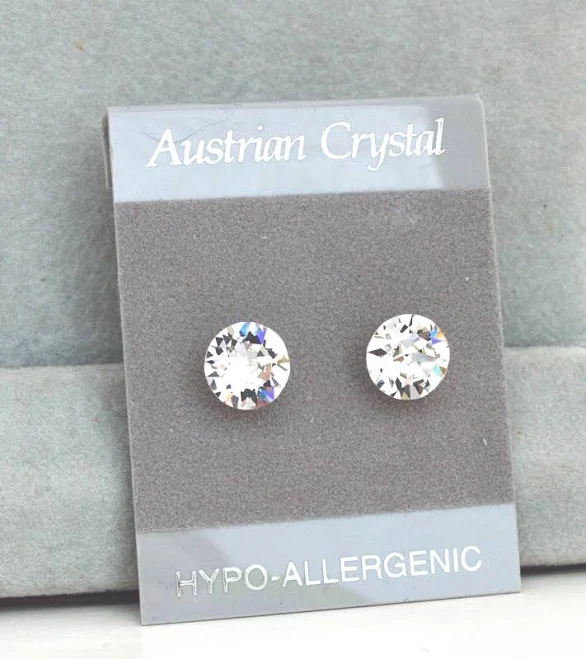 Hypoallergenic Crystal Stud Earrings