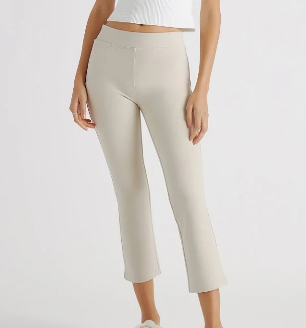 Quince Women's Ultra-Stretch Ponte Kick Flare Pants