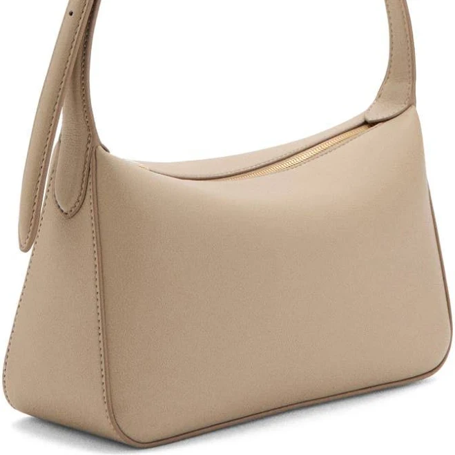 MANGO Women's Faux-Leather Shoulder Bag