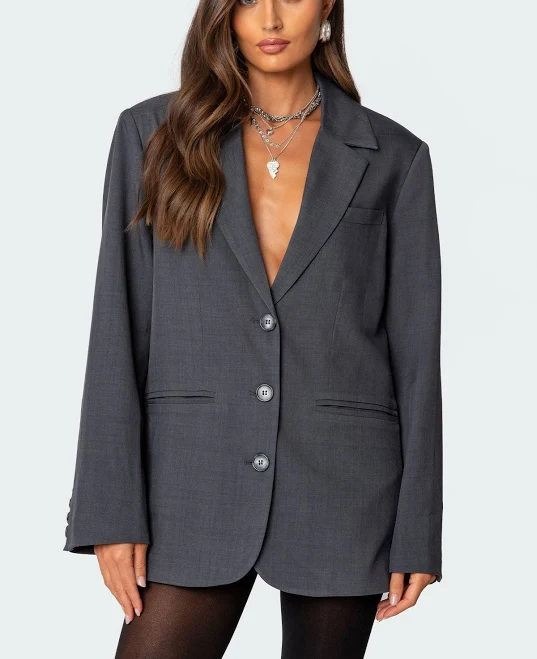 Edikted Women's Kourtney Oversized Blazer Jacket