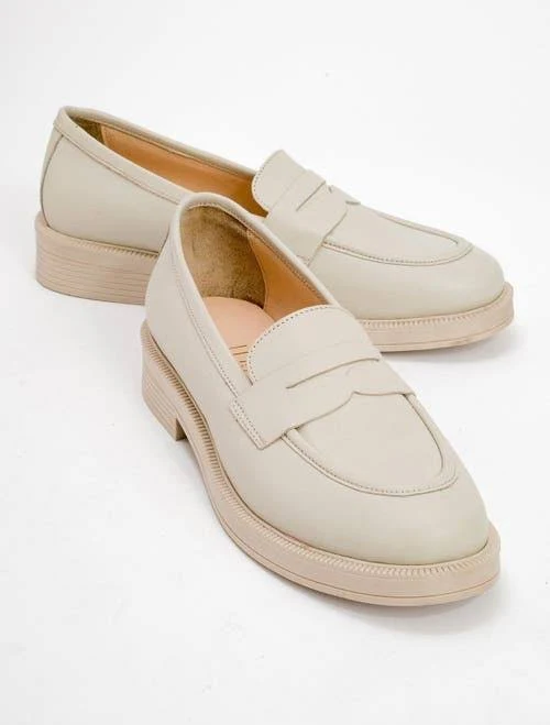 Forever & Always Women's Bree Platform Penny Leather Loafers