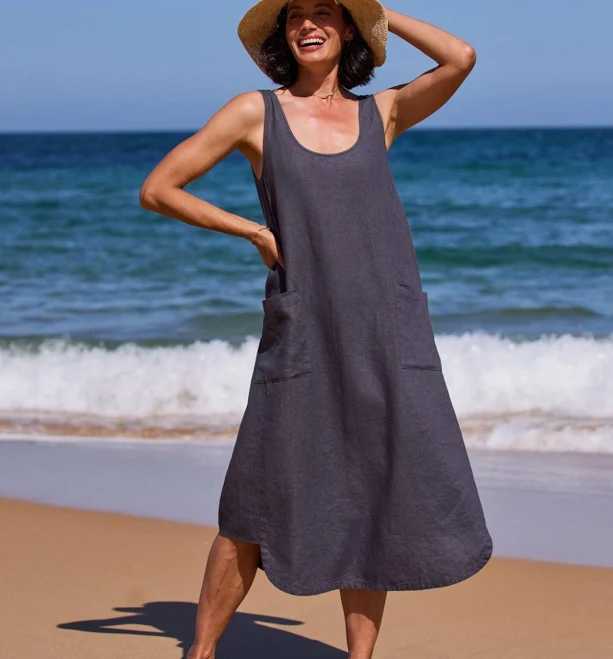 Laurel Women's Sustainable Linen Dress