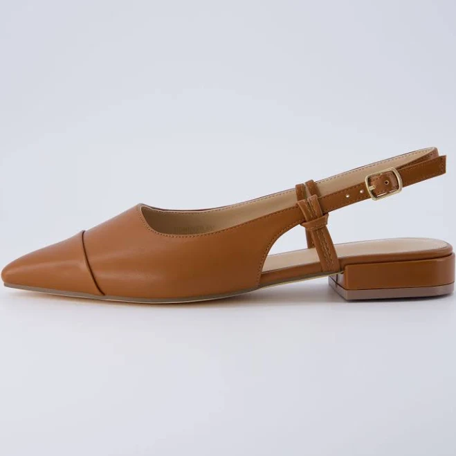 Cushionaire Women's Forever Sling Back Dress Shoe with Memory Foam