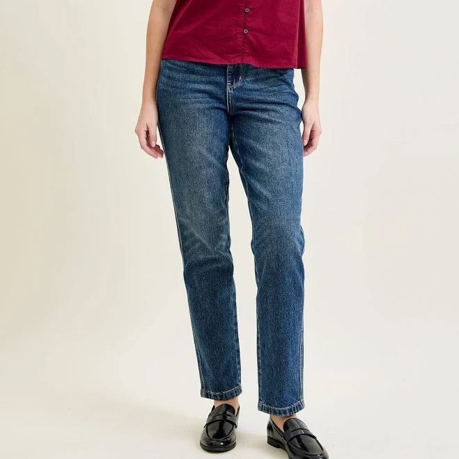 Judy Blue Jeans Riley High Rise Rigid Magic Straight Jeans