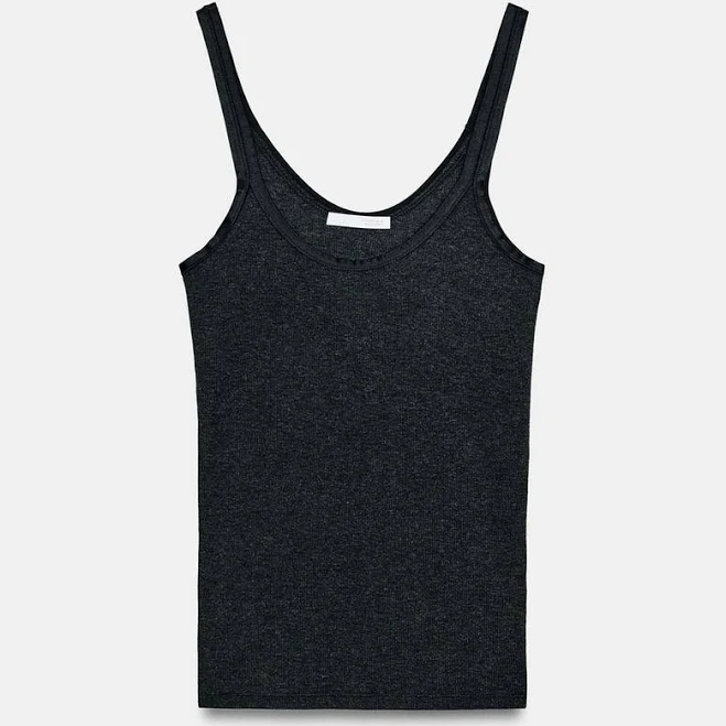 Zara Ribbed Tank Top