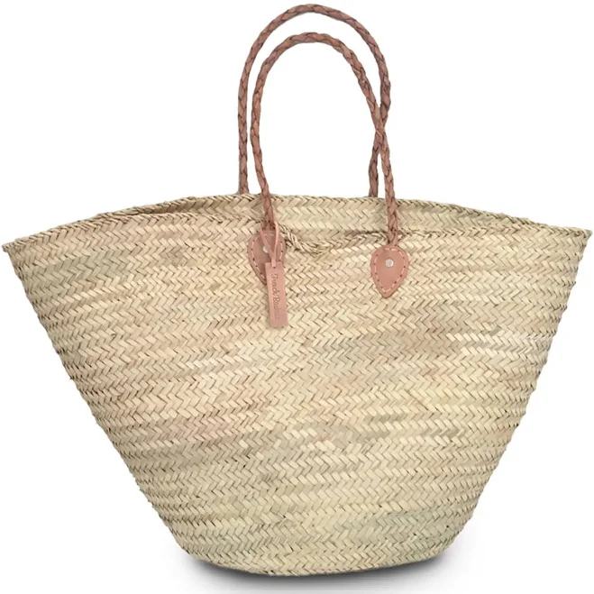 French Baskets Oversized Straw Beach Tote