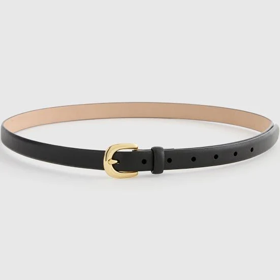 Quince Women's Sofia European Leather Skinny Belt