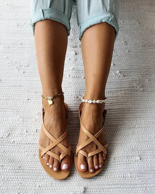 Natural Leather Sandals