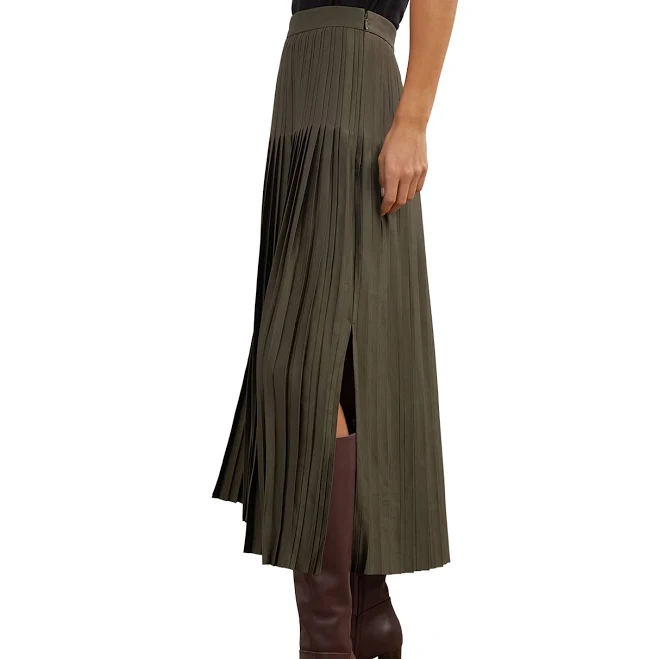Reiss Women's Savannah Pleated Midi Skirt