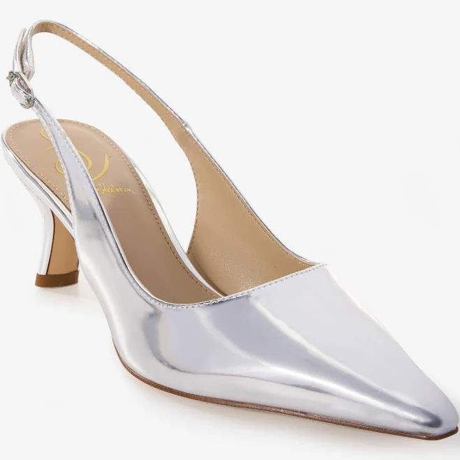 Boston Proper Sling-Back Kitten Heel