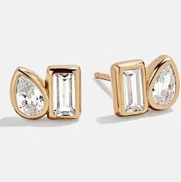 BaubleBar Reina 14K Gold Stud Earrings