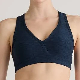 Quince Women's Ultra-Soft V-Neck Racerback Bra