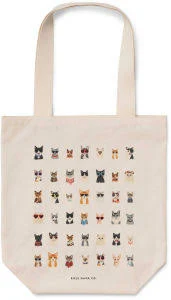 Rifle Paper Co. Cool Cats Canvas Tote Bag