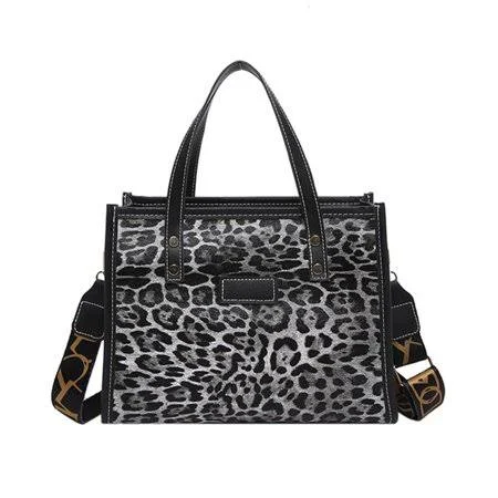 Giaone Women's Modern Leopard Print PU Crossbody Bag