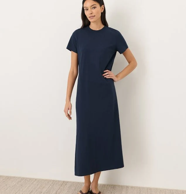 Women's Pact Organic Cotton Soft-Slub Essential Easy Tee Maxi Dress