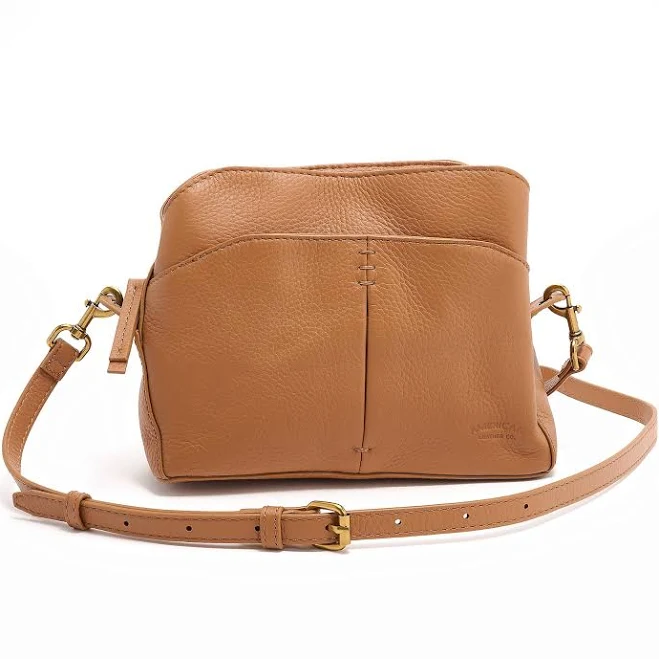 American Leather Co. Tulip Large Triple Entry Crossbody