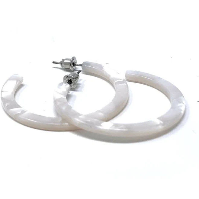 Acrylic Lucite Hoop Earrings