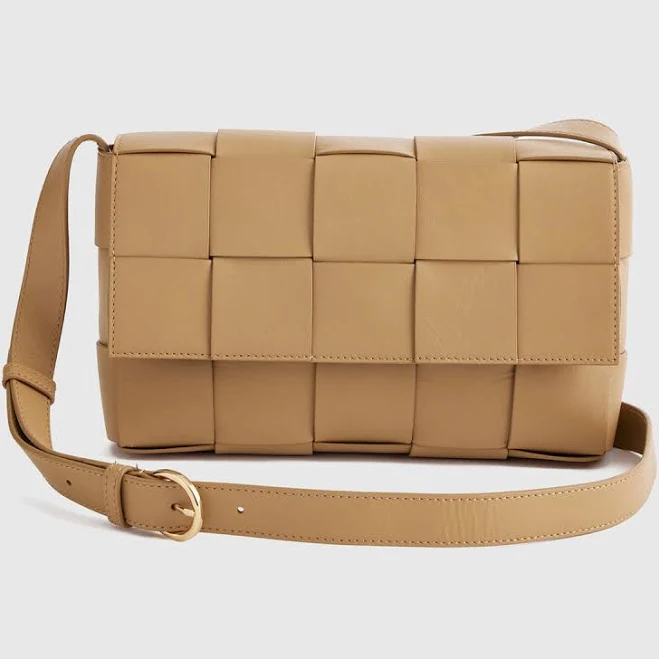 Quince Handwoven Italian Leather Crossbody