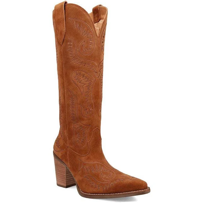 Dingo Women's Evita Leather Cowboy Boots