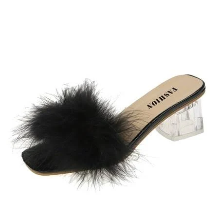 Dakaela Women's Square Toe Low Heel Slip On Mules