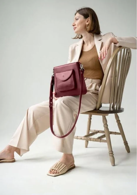 Marsala Leather Crossbody