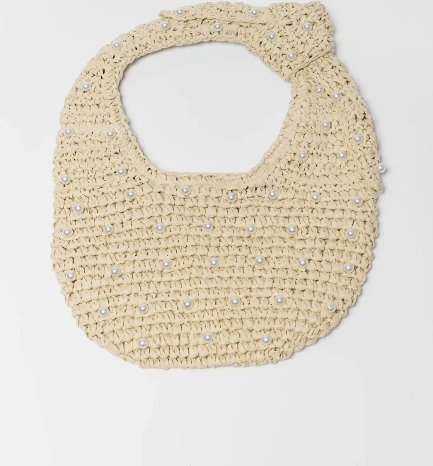 Avara Bethany Woven Pearl Bag