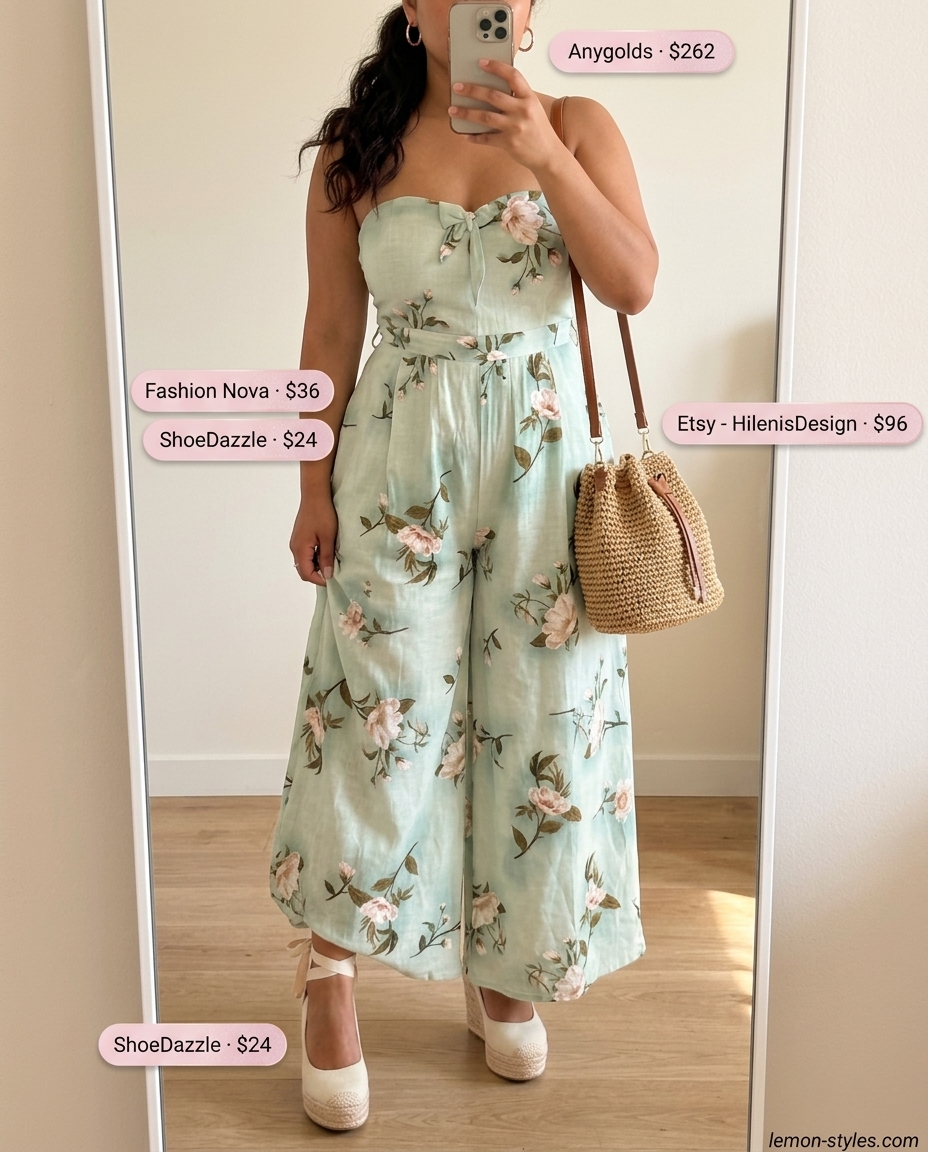 Feminine blush pink strapless linen jumpsuit for women 2026, ideal for summer weddings, garden parties, and date nights.