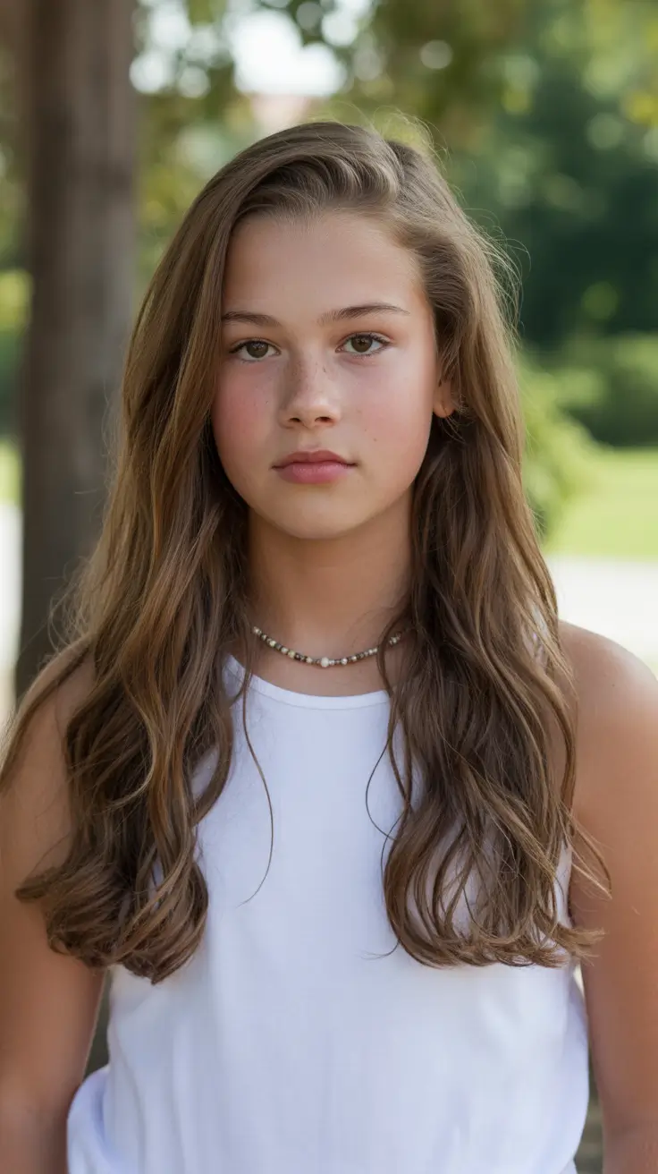 summer haircuts for girls 2026 Soft Natural Layers with a Barely-There Wave