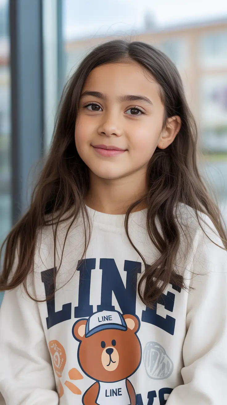 summer haircuts for girls 2026 Natural Long Layers with Soft Everyday Texture