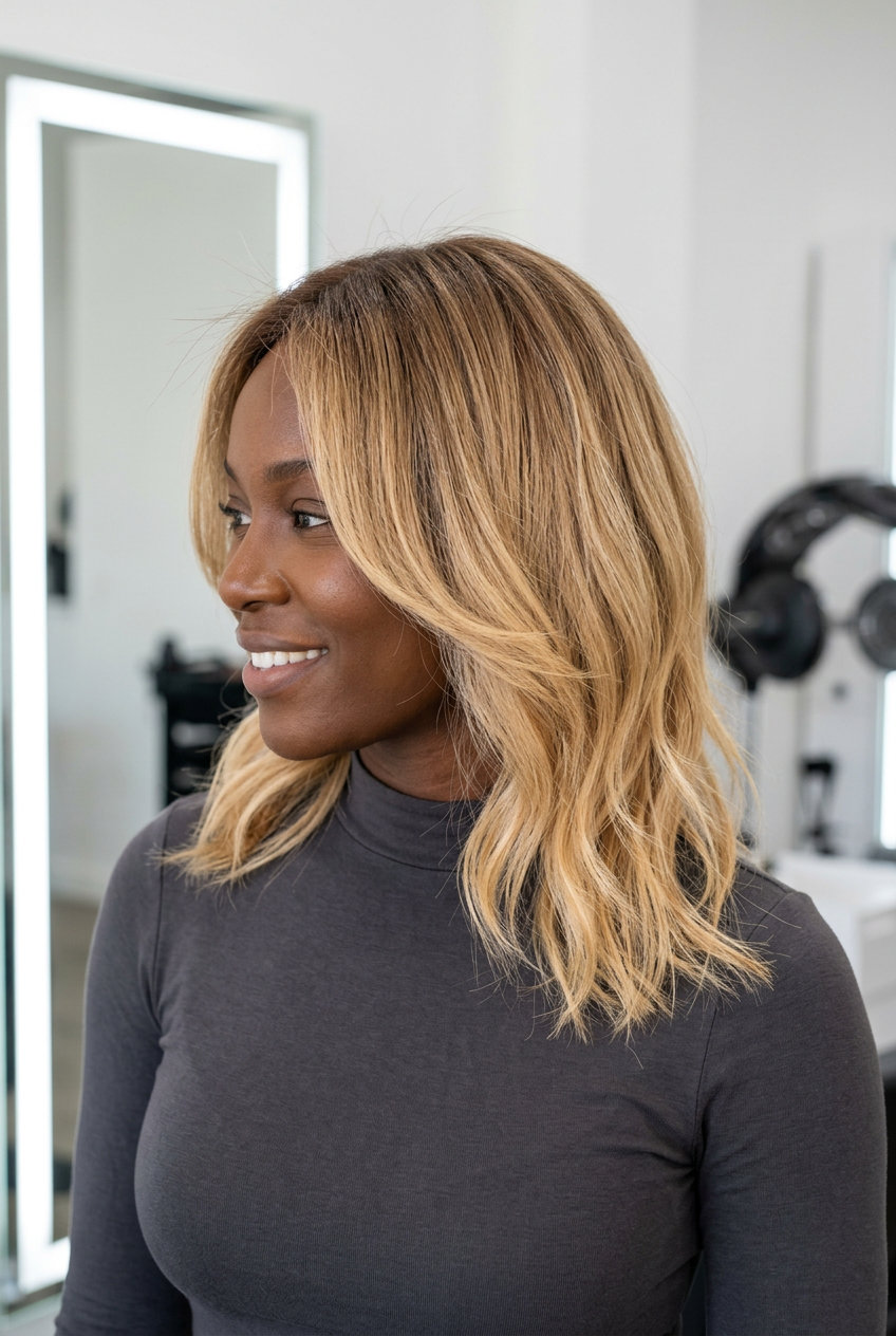 Spiced Chai Shadow Root Ombre Hair 2026 long spiced chai shadow root ombre hair with chai root shadow, honey blonde ends, root smudge for everyday