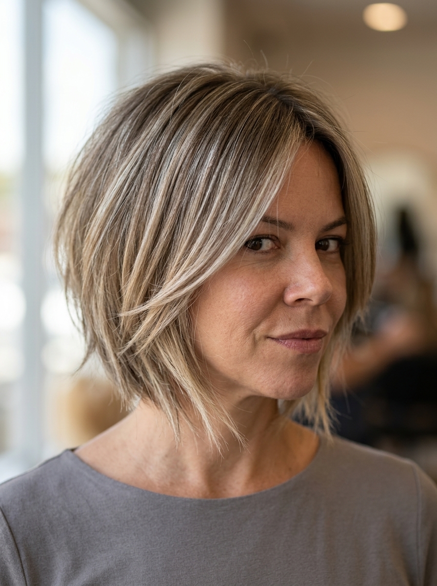 Versatile Textured Bixie: Espresso Hair 2026 textured bixie haircut with deep espresso, ash brown ribbons, wispy bangs — edgy playful style