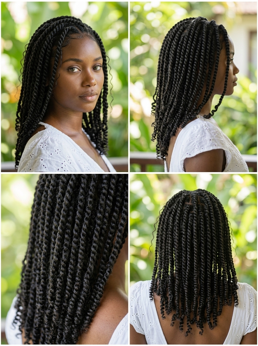 Defined Coil Twists 2026 long natural black defined coil twists for tropical vacation