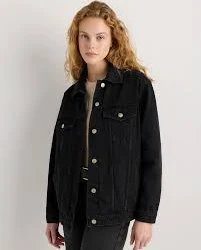 jacket 100% Organic Cotton Oversized Denim Jacket Quince $60