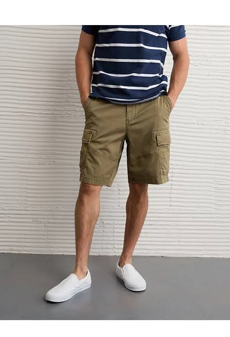 shorts AE 10" Flex Lived-In Cargo Short Men's American Eagle Outfitters $37.46