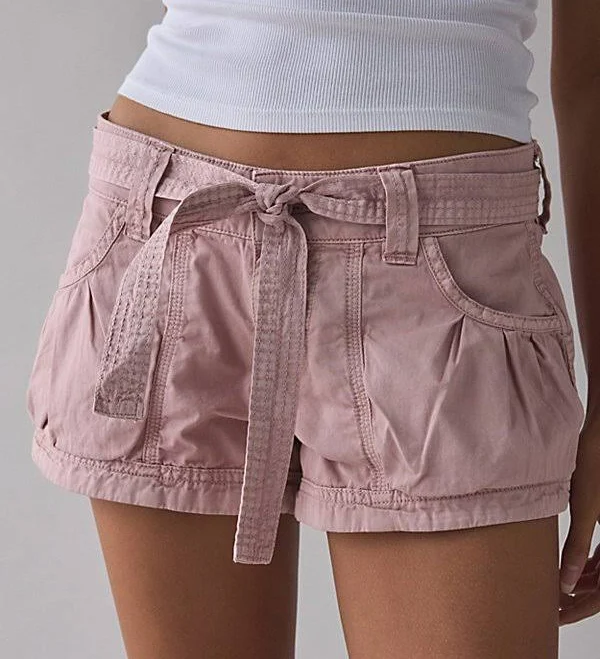 shorts BDG Women's Redwood Utility Tie-Waist Micro Shorts Urban Outfitters $59