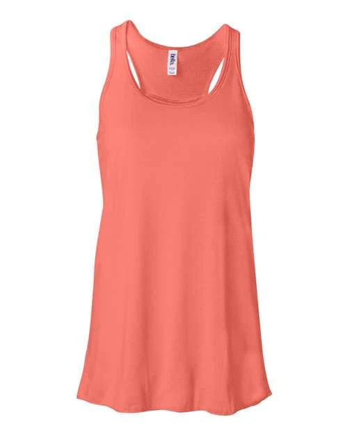 top BELLA+CANVAS Bella + Canvas Women's Flowy Racerback Tank Joe's USA $7.77