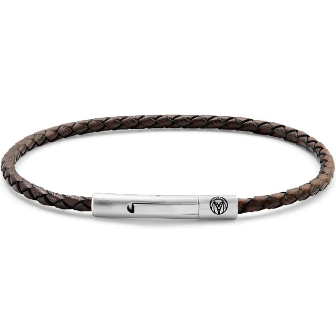 accessory Collins Men's Woven Leather Bracelet Trendhim.com $29.9