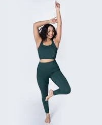 matching set Cropped Bra & Leggings - Deep Forest musclesolution.net $72
